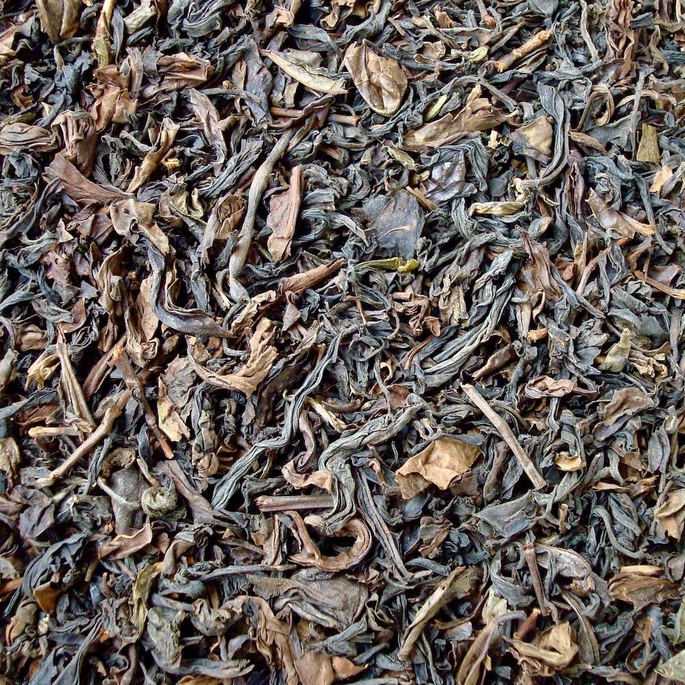 Nahaufnahme von losem Oolong-Tee